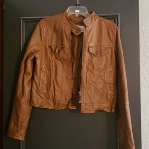 Faux leather jacket
